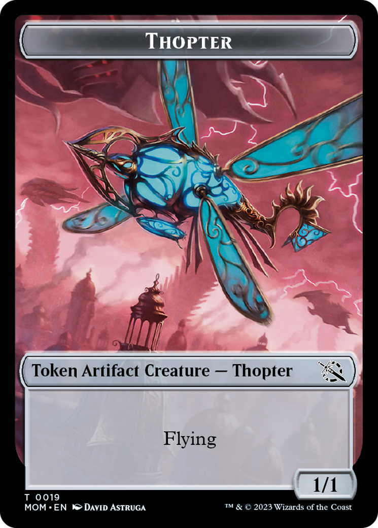Treasure (20) // Thopter Double-Sided Token [March of the Machine Tokens] | Webway Games