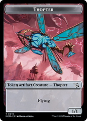 Treasure (21) // Thopter Double-Sided Token [March of the Machine Tokens] | Webway Games