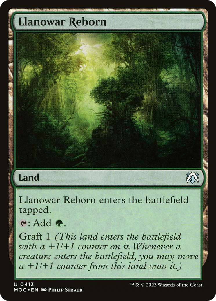 Llanowar Reborn [March of the Machine Commander] | Webway Games