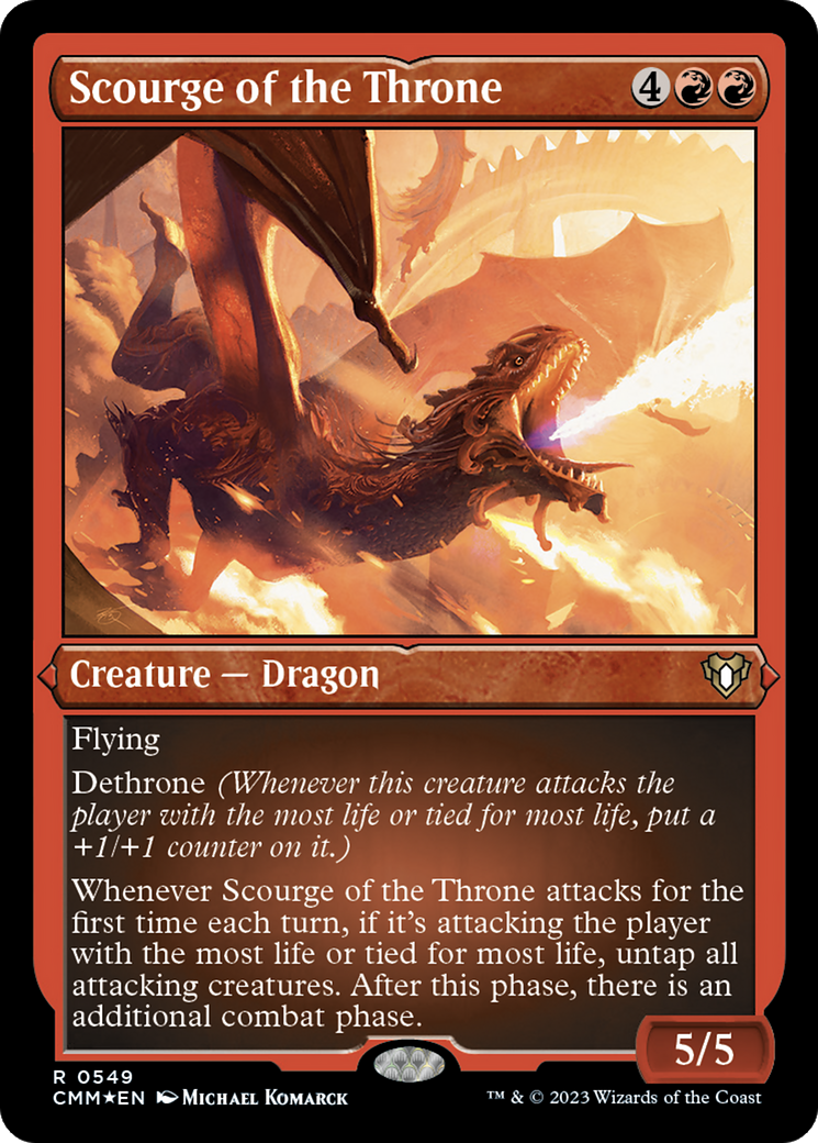 Scourge of the Throne (Foil Etched) [Commander Masters] | Webway Games