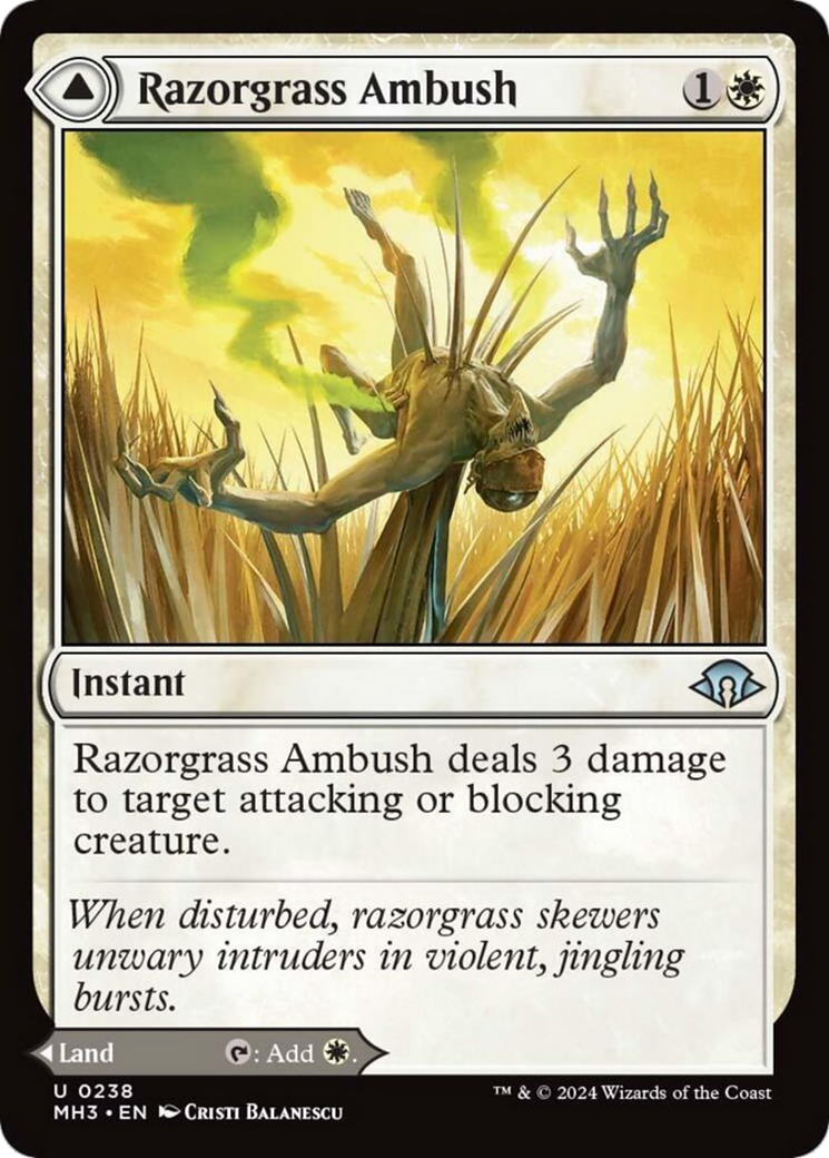 Razorgrass Ambush // Razorgrass Field [Modern Horizons 3] | Webway Games