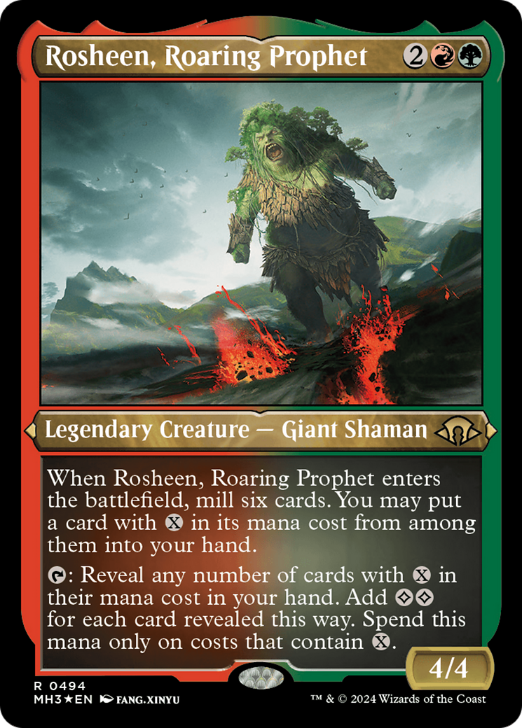 Rosheen, Roaring Prophet (Foil Etched) [Modern Horizons 3] | Webway Games