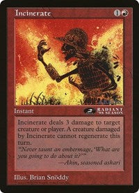 Incinerate (Oversized) [Oversize Cards] | Webway Games