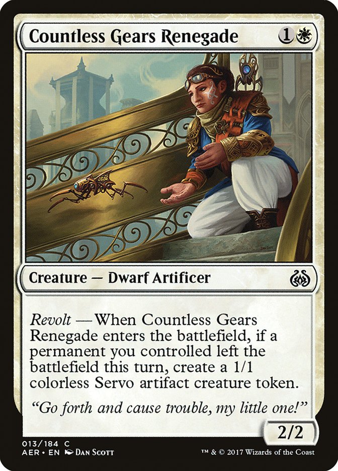 Countless Gears Renegade [Aether Revolt] | Webway Games