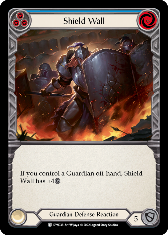 Shield Wall (Blue) [DYN038] (Dynasty) | Webway Games
