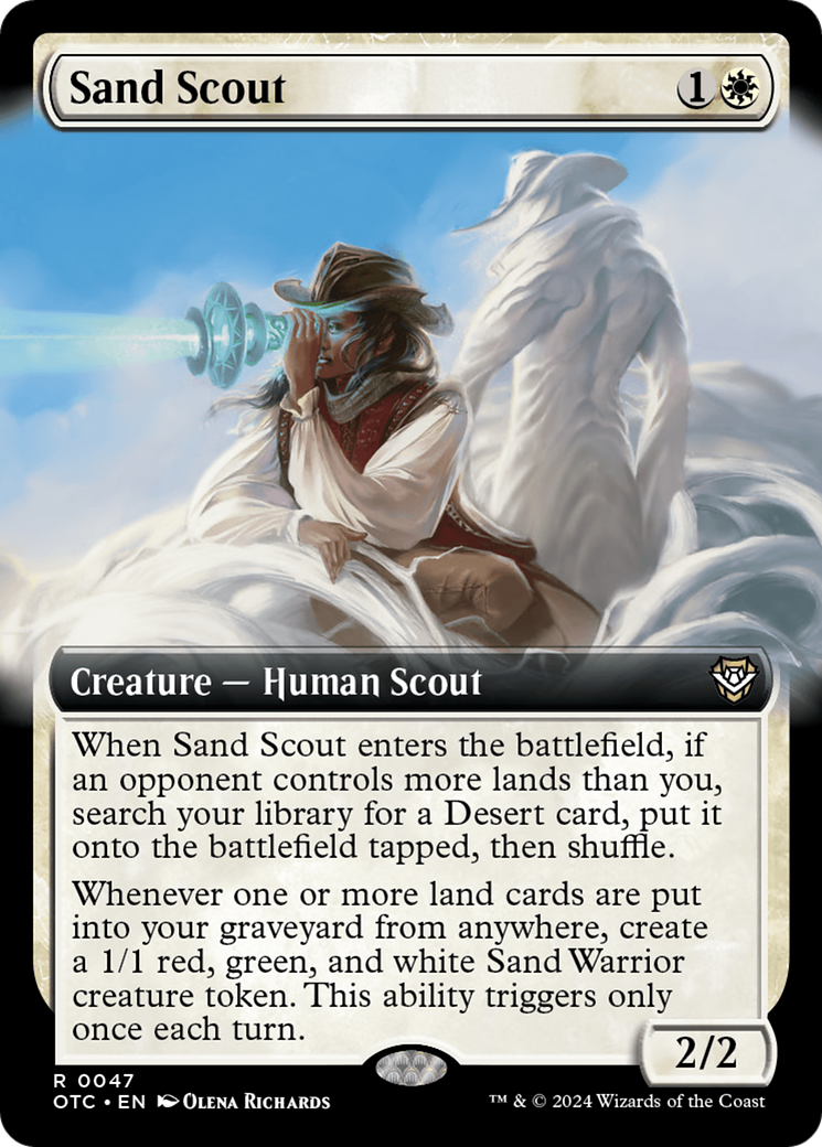 Sand Scout (Extended Art) [Outlaws of Thunder Junction Commander] | Webway Games