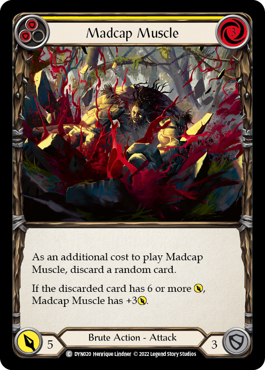 Madcap Muscle (Yellow) [DYN020] (Dynasty)  Rainbow Foil | Webway Games