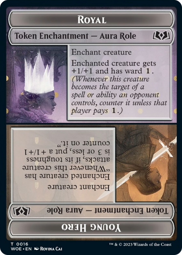 Royal Role // Young Hero Role Token [Wilds of Eldraine Tokens] | Webway Games