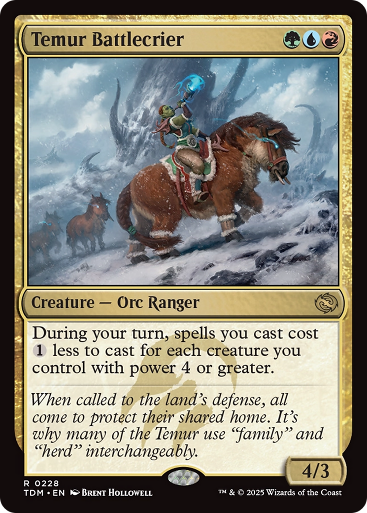 Temur Battlecrier [Tarkir: Dragonstorm] | Webway Games