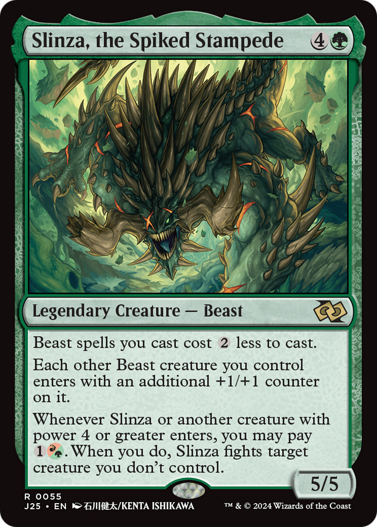 Slinza, the Spiked Stampede (Anime) [Foundations Jumpstart] | Webway Games