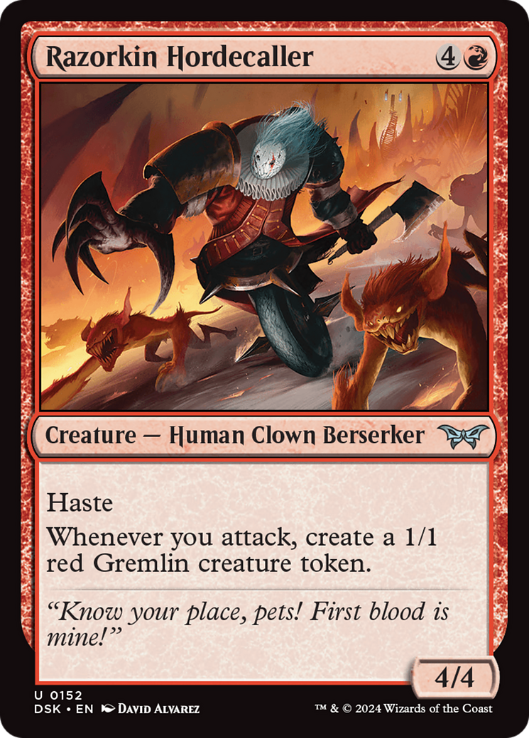 Razorkin Hordecaller [Duskmourn: House of Horror] | Webway Games