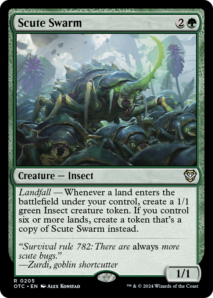 Scute Swarm [Outlaws of Thunder Junction Commander] | Webway Games