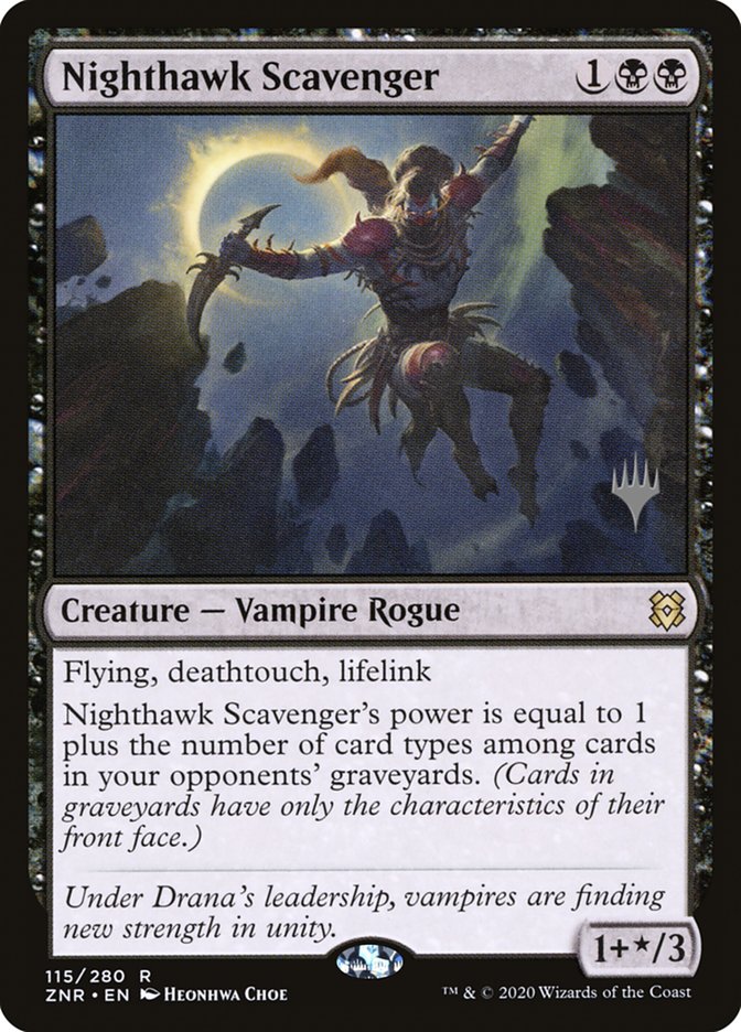 Nighthawk Scavenger (Promo Pack) [Zendikar Rising Promos] | Webway Games