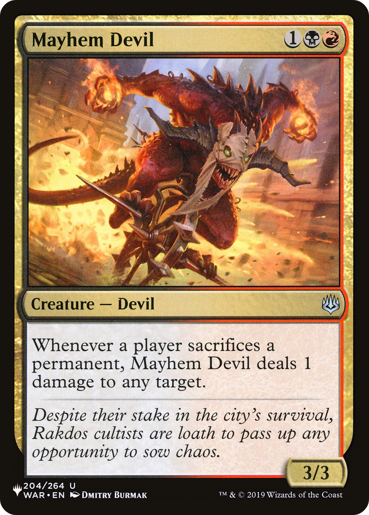 Mayhem Devil [The List] | Webway Games