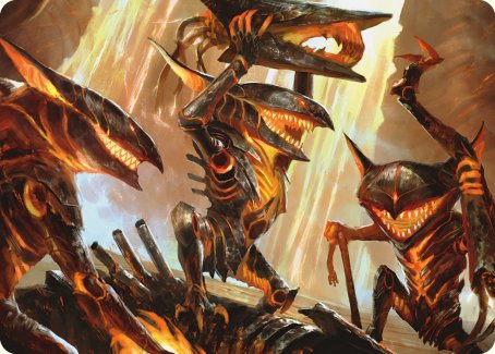 Gleeful Demolition Art Card [Phyrexia: All Will Be One Art Series] | Webway Games