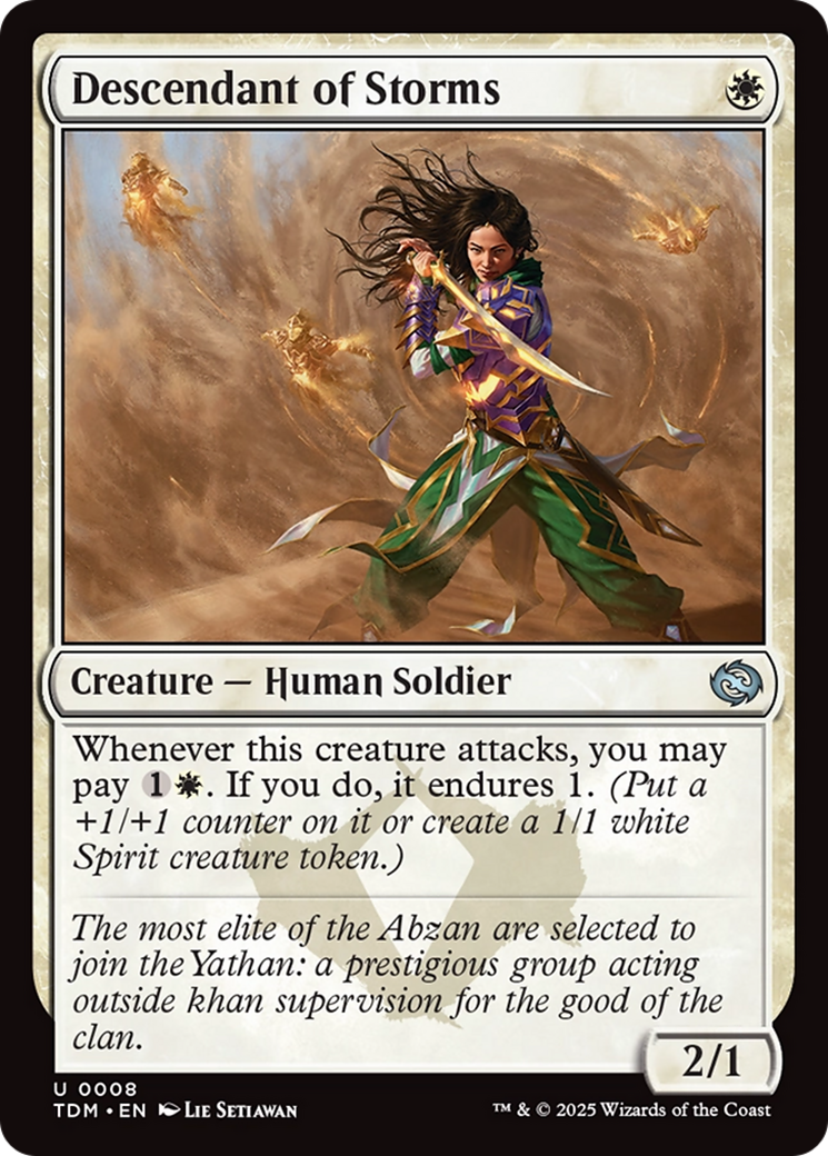 Descendant of Storms [Tarkir: Dragonstorm] | Webway Games