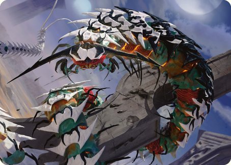 Atraxa's Skitterfang Art Card [Phyrexia: All Will Be One Art Series] | Webway Games