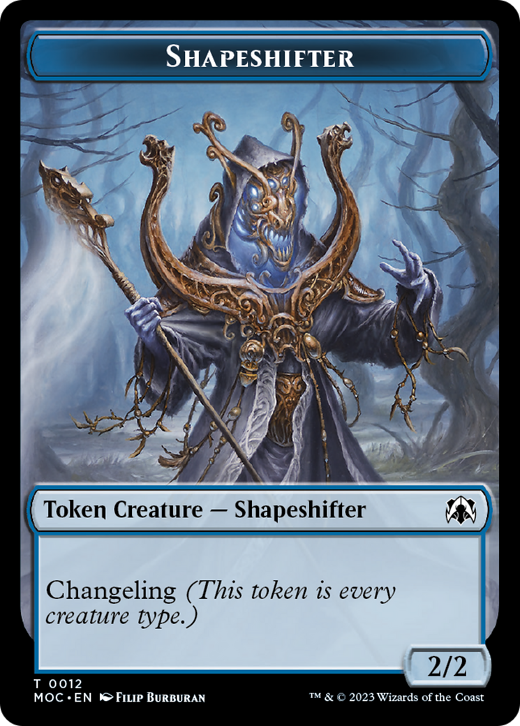 The Monarch // Shapeshifter Double-Sided Token [March of the Machine Commander Tokens] | Webway Games