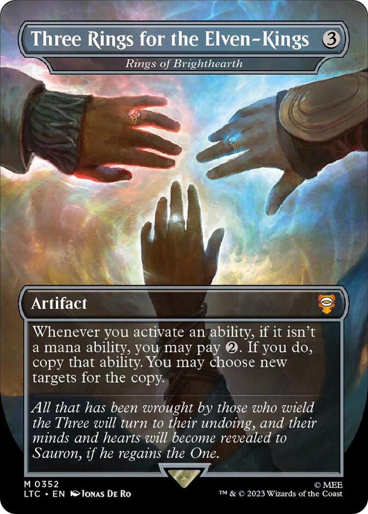 Three Rings for the Elven-Kings - Rings of Brighthearth (Surge Foil) [The Lord of the Rings: Tales of Middle-Earth Commander] | Webway Games