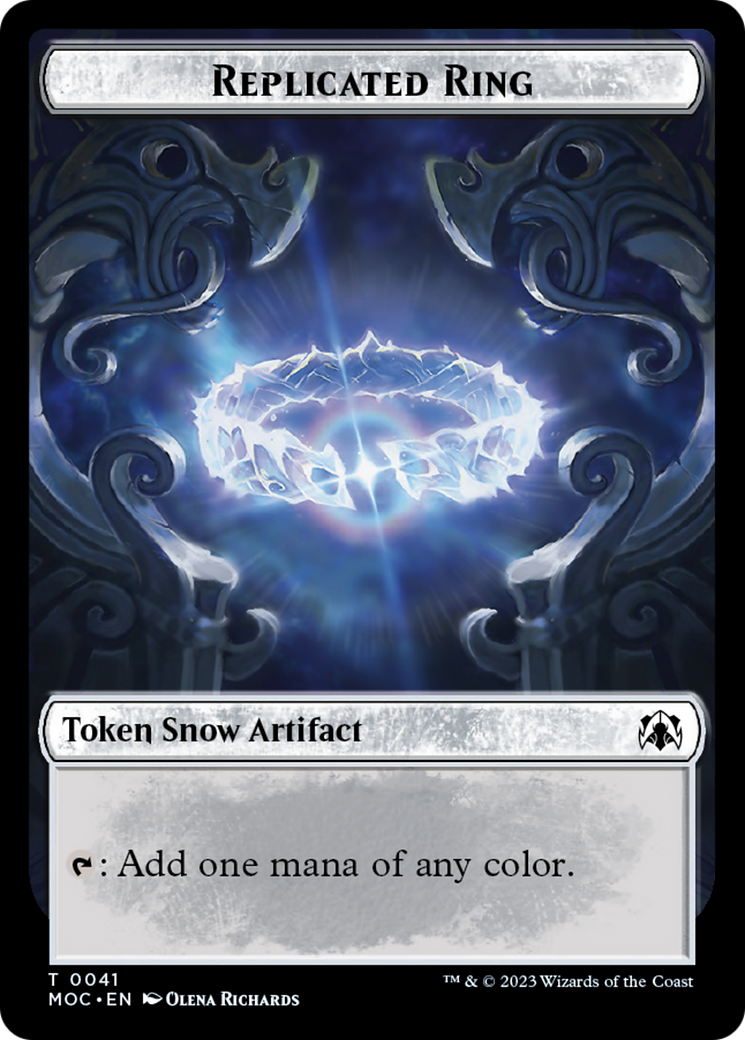 Food // Replicated Ring Double-Sided Token [March of the Machine Commander Tokens] | Webway Games