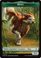 Ajani's Pridemate // Mowu Double-Sided Token [Reality Fracture Tokens] | Webway Games