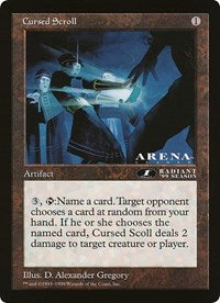 Cursed Scroll (Oversized) [Oversize Cards] | Webway Games