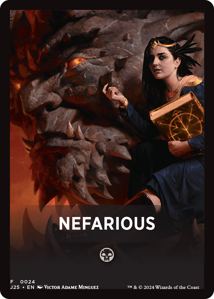 Nefarious Theme Card [Foundations Jumpstart Front Cards] | Webway Games
