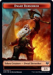 Dwarf Berserker // Tyvar Kell Emblem Double-Sided Token [Kaldheim Tokens] | Webway Games