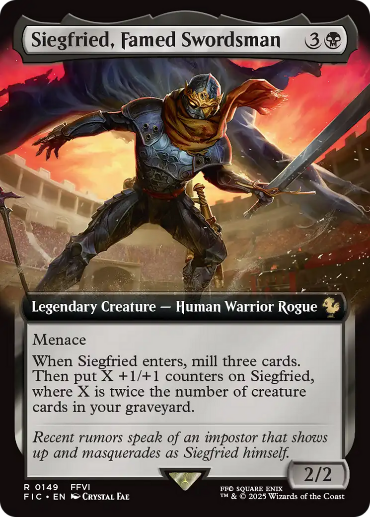 Siegfried, Famed Swordsman (Extended Art) [FINAL FANTASY Commander] | Webway Games