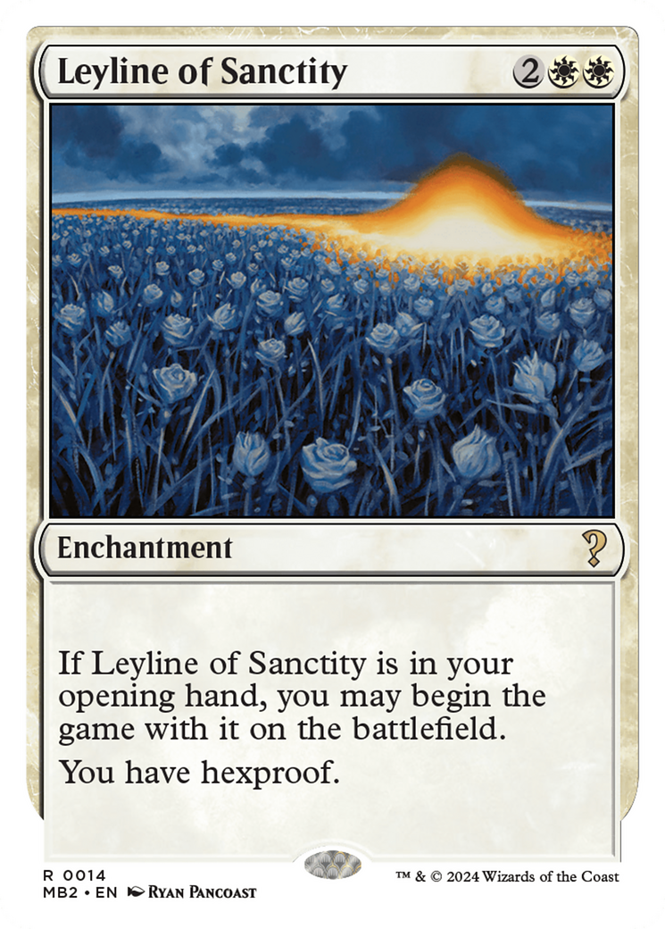 Leyline of Sanctity (White Border) [Mystery Booster 2] | Webway Games