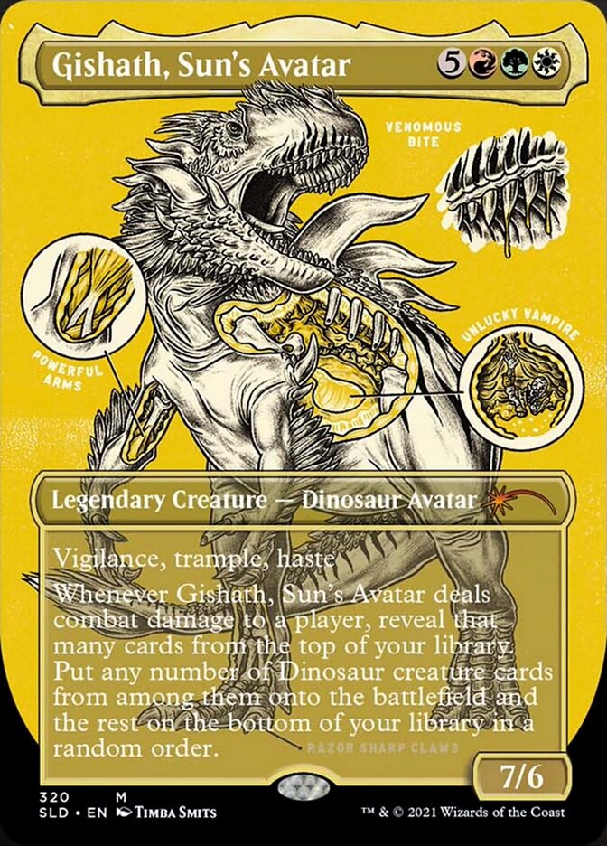 Gishath, Sun's Avatar (Borderless) [Secret Lair Drop Series] | Webway Games