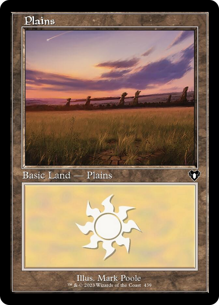 Plains (439) (Retro) [Commander Masters] | Webway Games