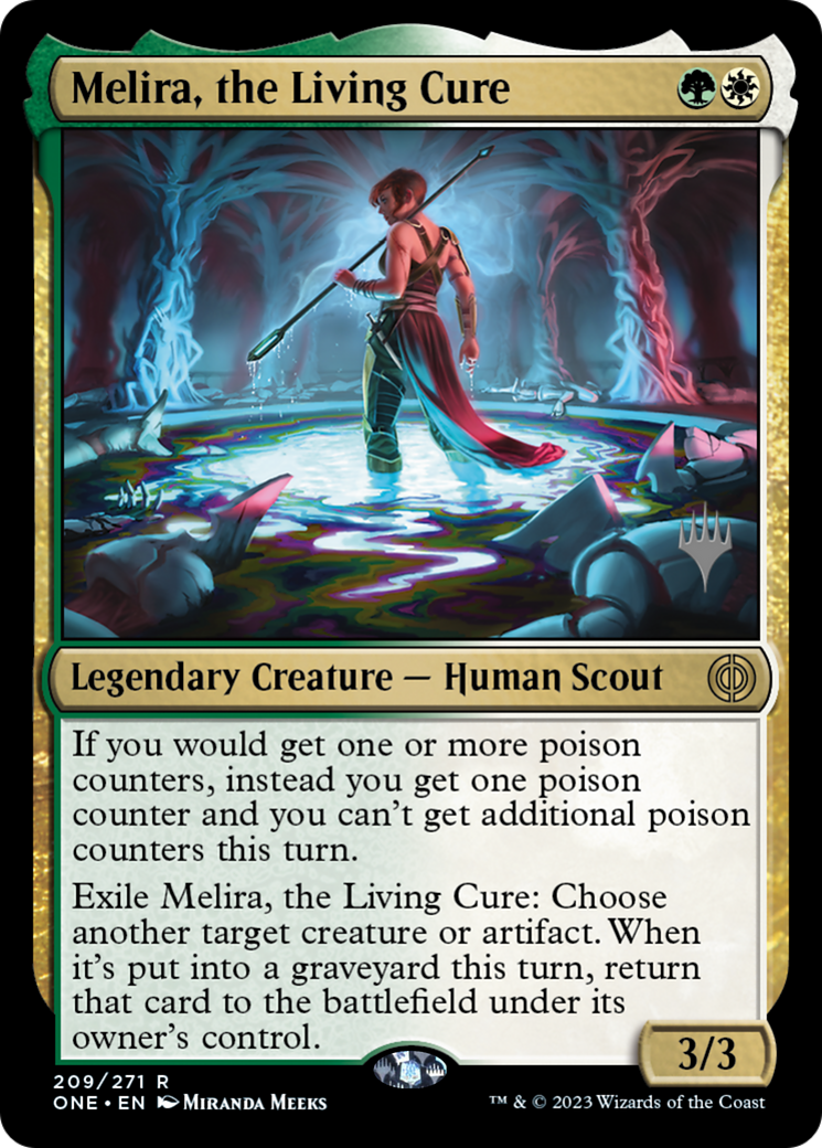 Melira, the Living Cure (Promo Pack) [Phyrexia: All Will Be One Promos] | Webway Games
