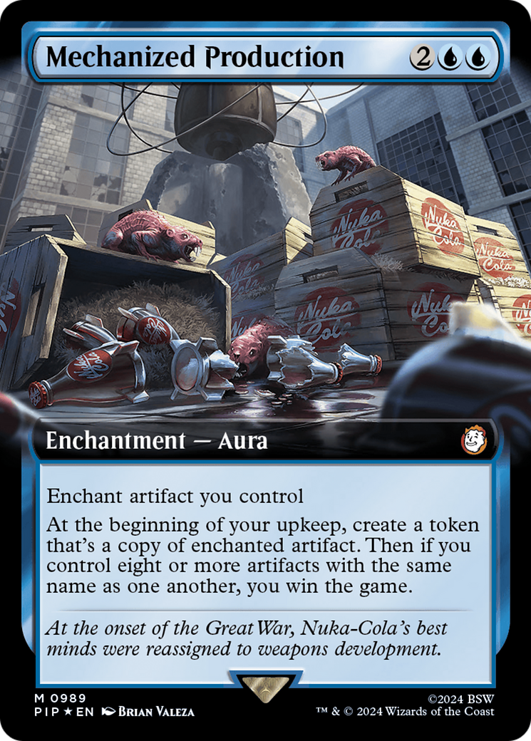 Mechanized Production (Extended Art) (Surge Foil) [Fallout] | Webway Games