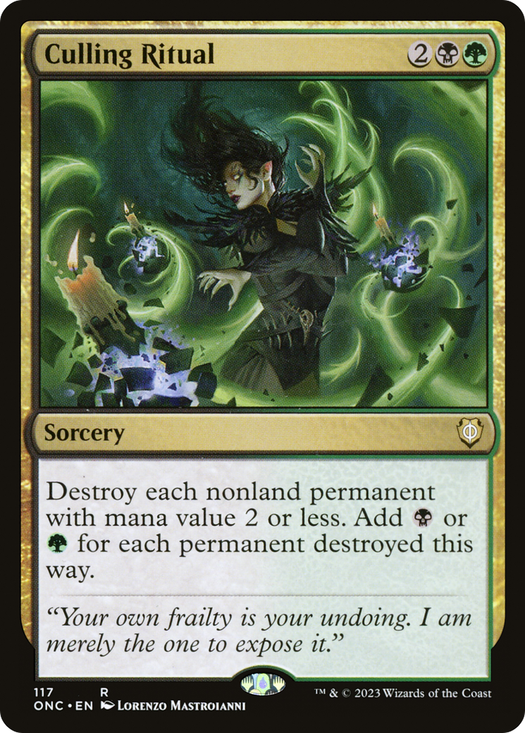 Culling Ritual [Phyrexia: All Will Be One Commander] | Webway Games