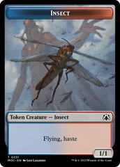 Soldier // Insect Double-Sided Token [March of the Machine Commander Tokens] | Webway Games