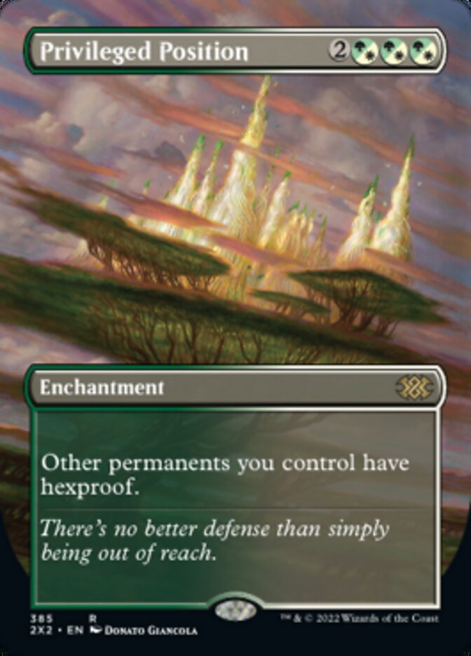 Privileged Position (Borderless Alternate Art) [Double Masters 2022] | Webway Games