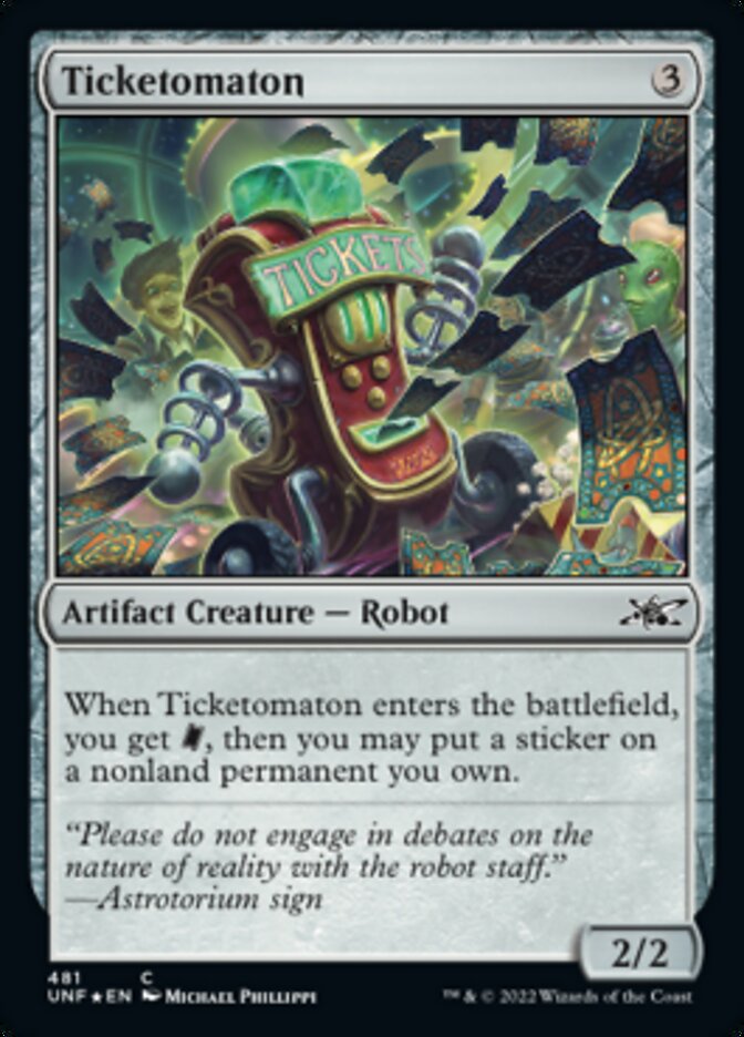 Ticketomaton (Galaxy Foil) [Unfinity] | Webway Games