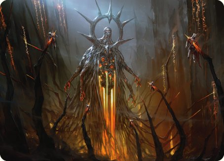 Solphim, Mayhem Dominus Art Card [Phyrexia: All Will Be One Art Series] | Webway Games