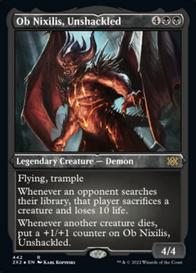 Ob Nixilis, Unshackled (Foil Etched) [Double Masters 2022] | Webway Games