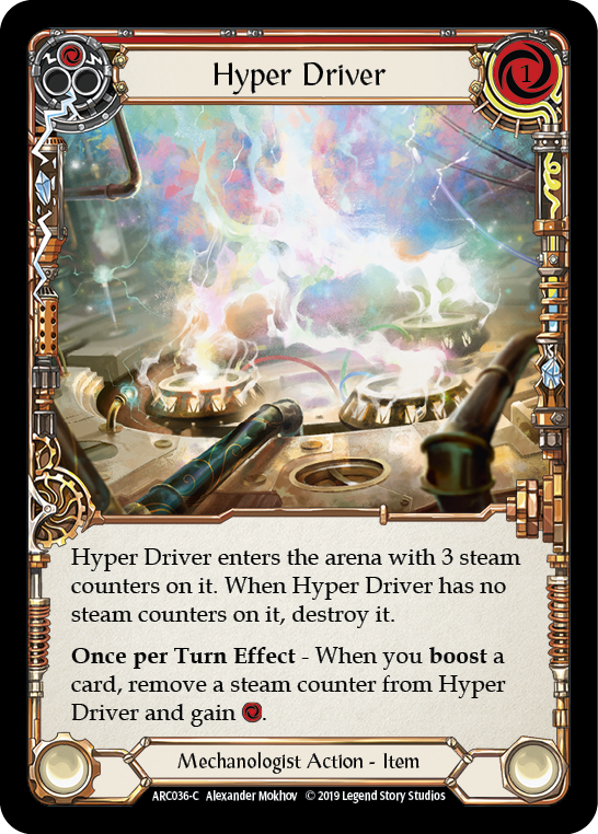 Hyper Driver [ARC036-C] (Arcane Rising)  1st Edition Rainbow Foil | Webway Games