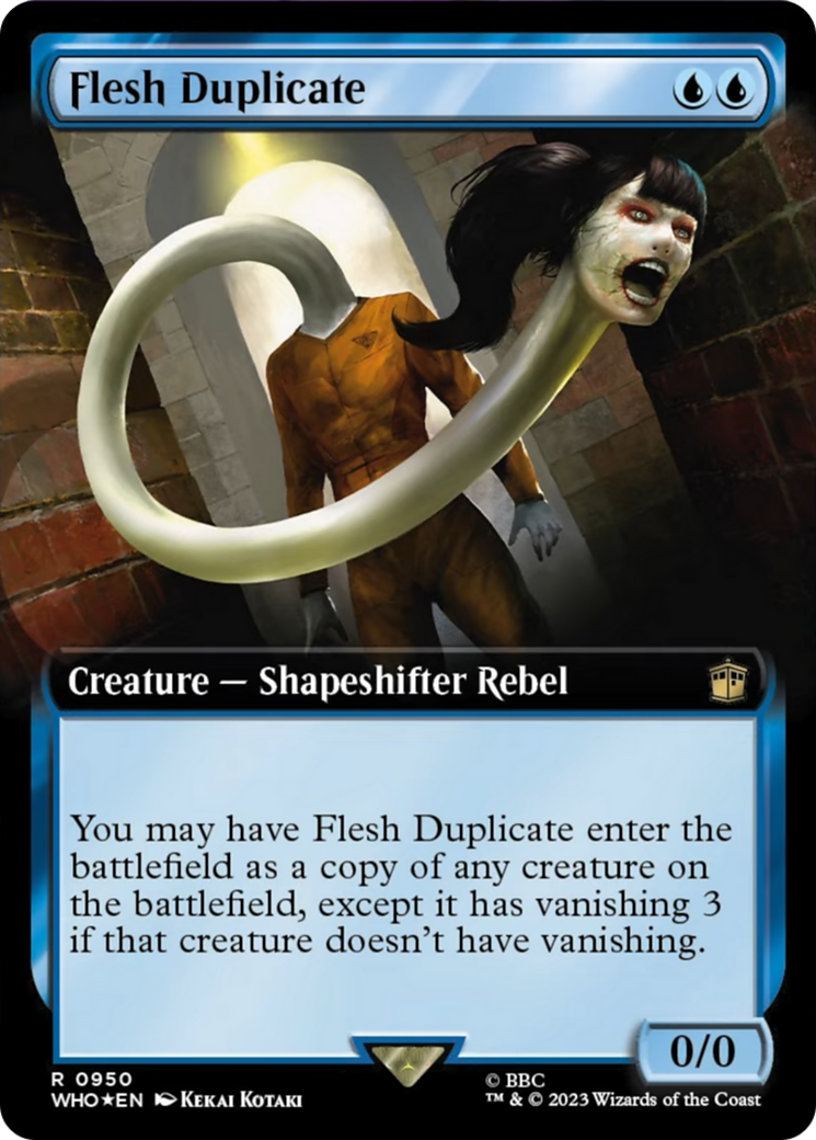 Flesh Duplicate (Extended Art) (Surge Foil) [Doctor Who] | Webway Games