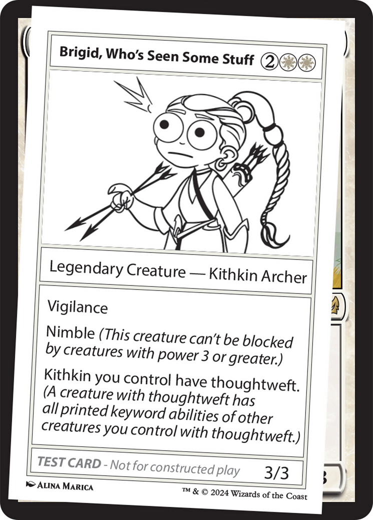 Brigid, Who's Seen Some Stuff [Mystery Booster 2 Playtest Cards] | Webway Games