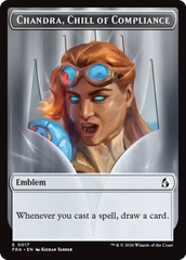 Chandra, Chill of Compliance // Chandra, Torch of Defiance Double-Sided Token [Reality Fracture Tokens] | Webway Games