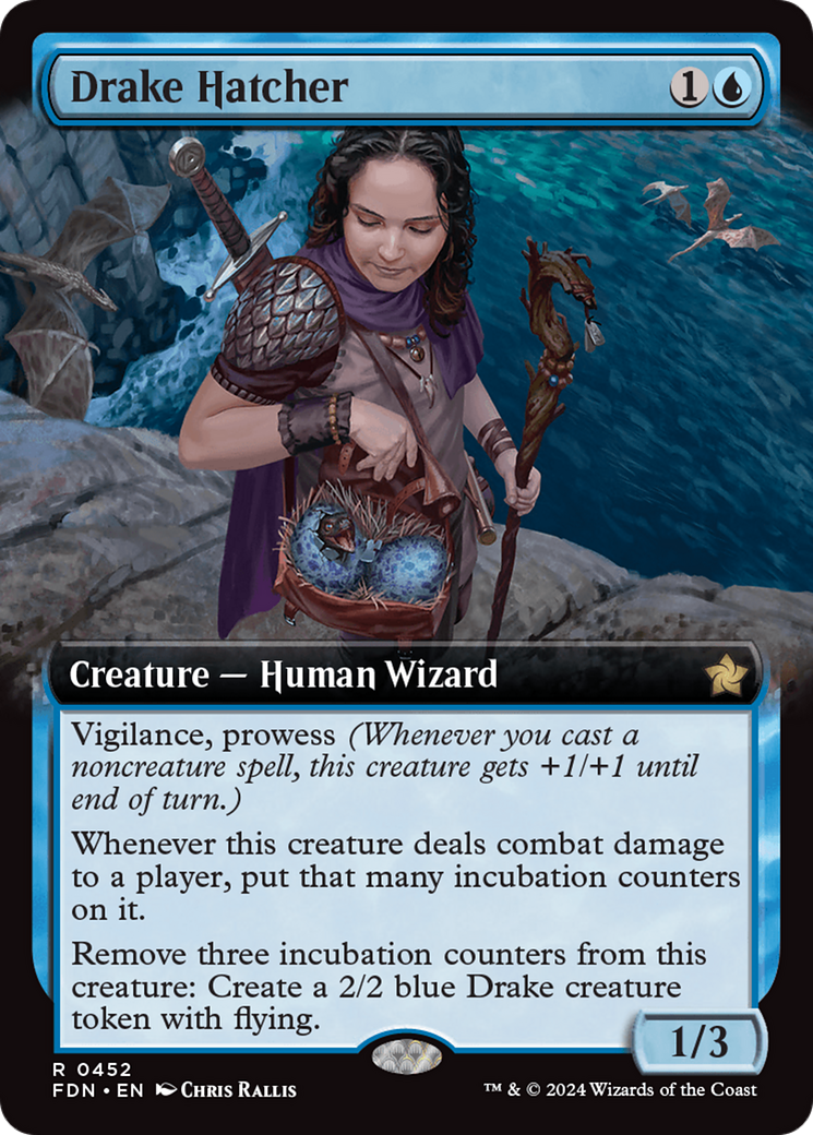 Drake Hatcher (Extended Art) [Foundations] | Webway Games