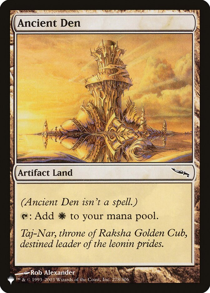 Ancient Den [The List] | Webway Games