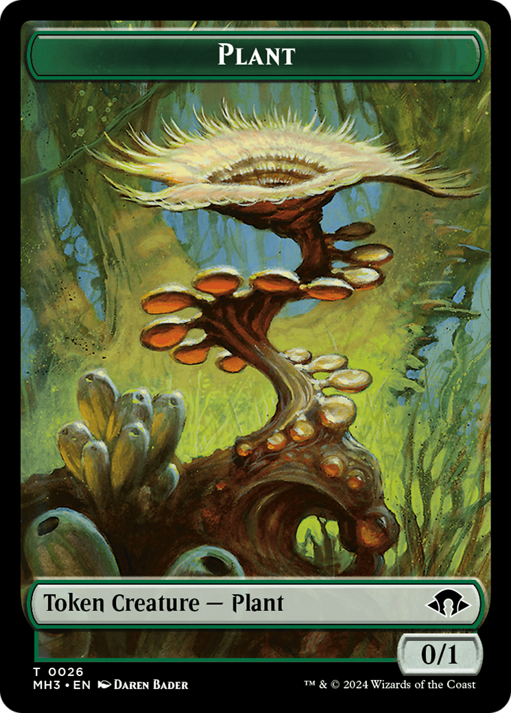 Zombie // Plant Double-Sided Token [Modern Horizons 3 Tokens] | Webway Games