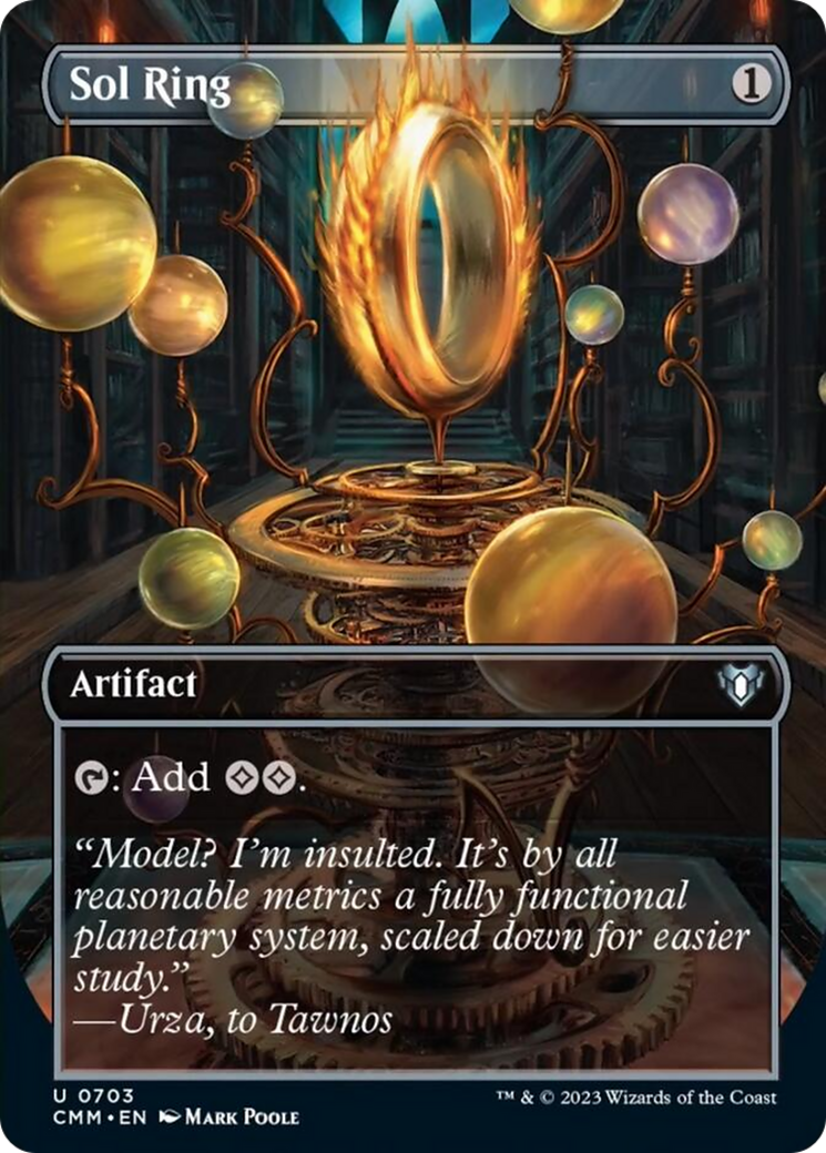 Sol Ring (Borderless Alternate Art) [Commander Masters] | Webway Games