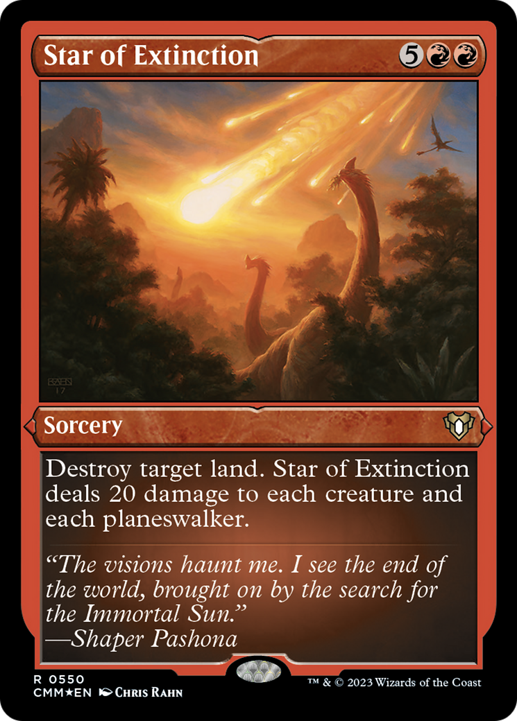 Star of Extinction (Foil Etched) [Commander Masters] | Webway Games