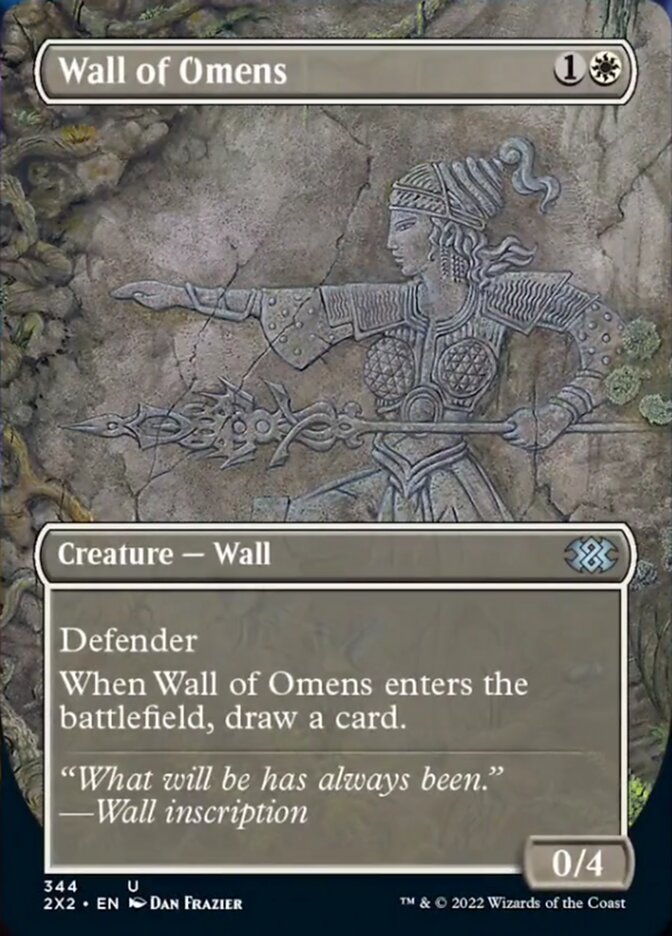 Wall of Omens (Borderless Alternate Art) [Double Masters 2022] | Webway Games